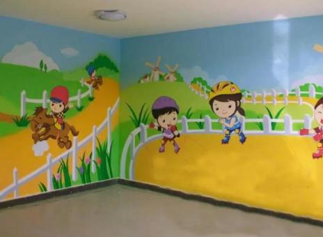 三门幼儿园墙体彩绘制作流程及注意事项