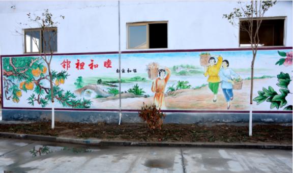 三门乡镇文化墙 乡风文明焕发新活力