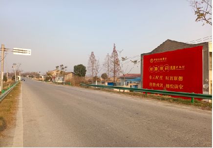 三门墙体广告是如何印刷的？