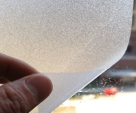 三门玻璃门外面粘广告用什么材料好？