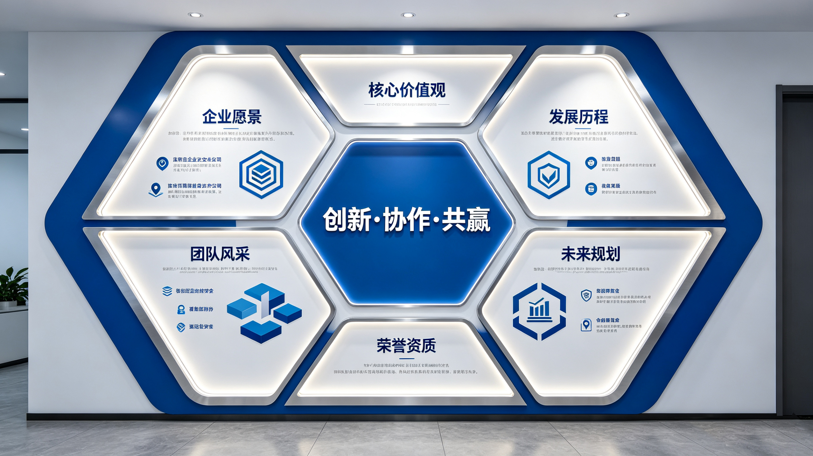 三门企业文化墙六边形避坑指南（新手常犯5个错误）