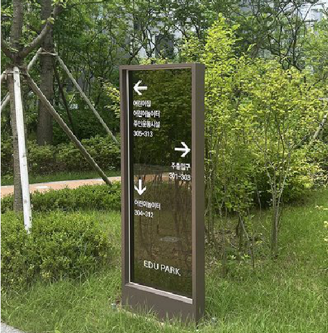 三门园区指示牌安排到位，指路清晰，出行不迷路。